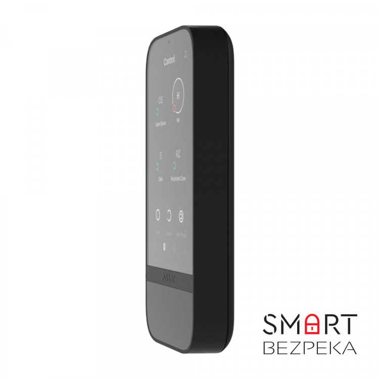 Клавіатура Ajax KeyPad TouchScreen black бездротова з сенсорним екраном