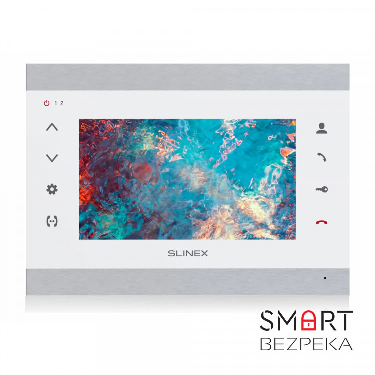 Видеодомофон Slinex SL-07N Cloud (silver+white) с Wi-Fi, детектором движения и записью видео