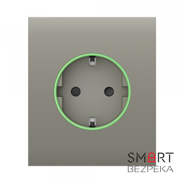 Центральна панель Ajax CenterCover (type F) olive для вбудованої розетки