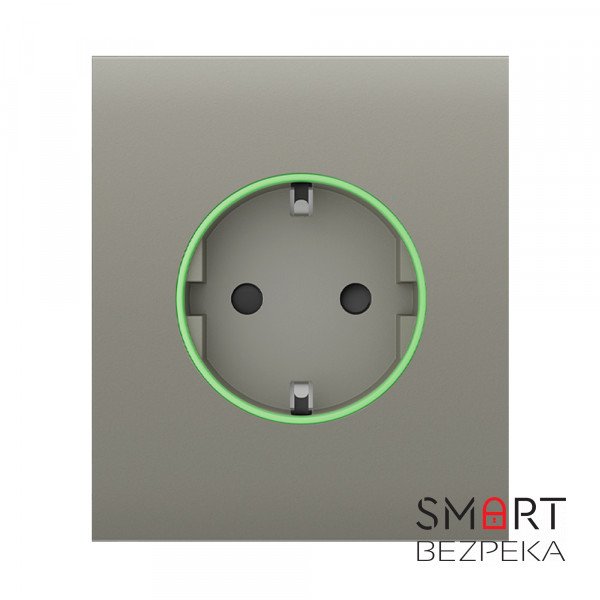 Центральна панель Ajax CenterCover (type F) olive для вбудованої розетки