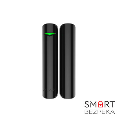 Бездротовий датчик відкриття дверей/вікон Ajax DoorProtect Plus black з сенсором удару та нахилу