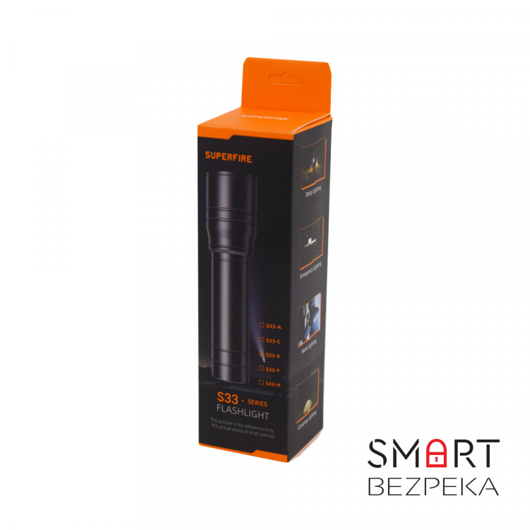 Ручний ліхтарик SUPERFIRE S33-C, що перезаряджається, з потужністю 5 Вт