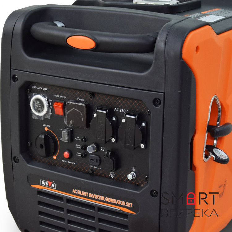 Інверторний бензиновий генератор BISON BS7500I максимальна потужність 5.5 кВт