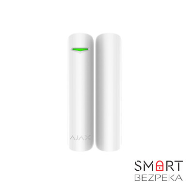 Бездротовий датчик відкриття дверей/вікон Ajax DoorProtect Plus white з сенсором удару та нахилу