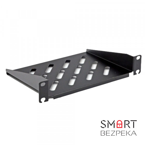 Полиця консольна CMS UA-SHC160b 10" 1U 160 мм чорна