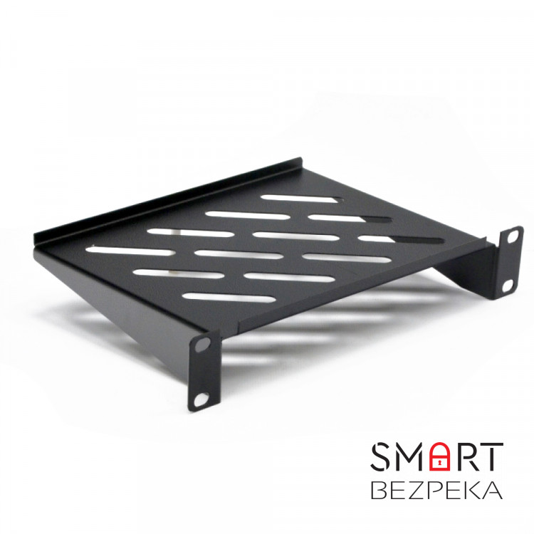 Полиця консольна CMS UA-SHC160b 10" 1U 160 мм чорна