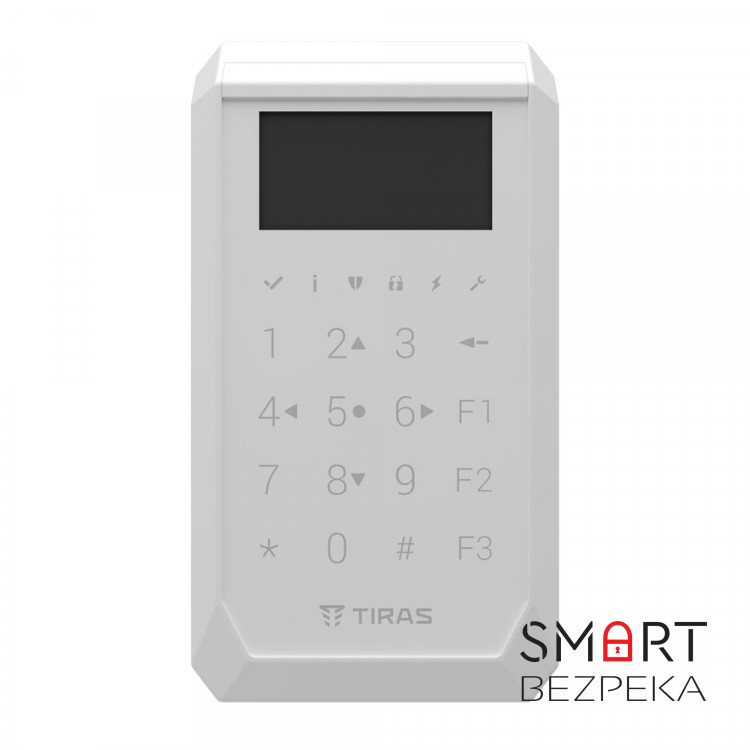 Сенсорная клавиатура TIRAS Technologies K-PAD OLED (white) для управления охранной системой Orion NOVA II