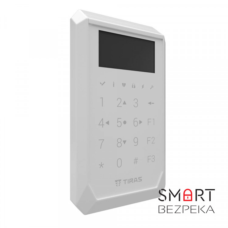 Сенсорная клавиатура TIRAS Technologies K-PAD OLED (white) для управления охранной системой Orion NOVA II