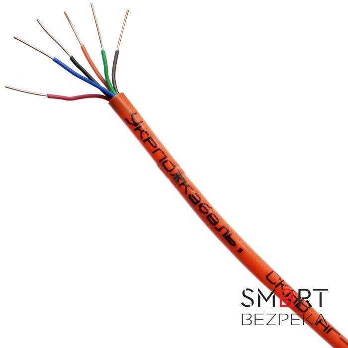 Огнестойкий кабель УкрПожКабель СКВВтнг-LS (ПСВВтнг-LS) 6х0.4 (1 метр)
