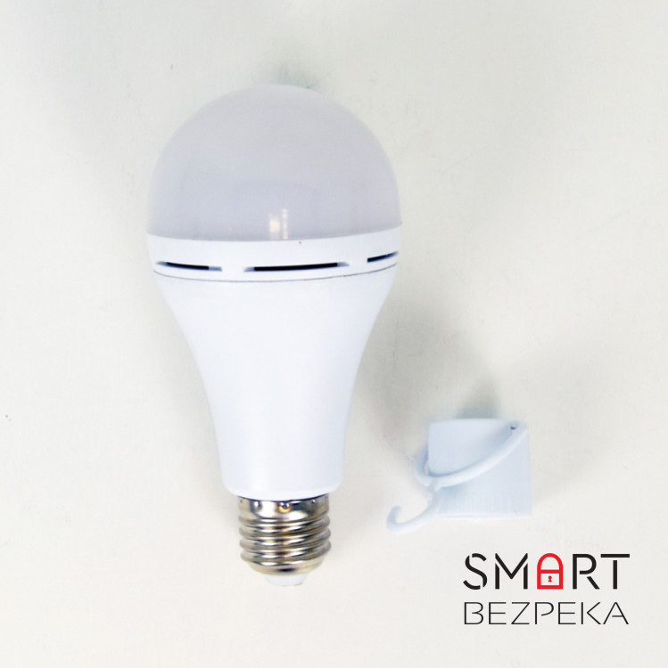 Комплект із двох ламп LED Lightwell BS2C4 15 Вт Е27 з вбудованим акумулятором