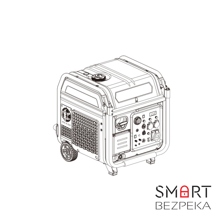 Інверторний бензиновий генератор MATARI M9000I максимальна потужність 8.5 кВт