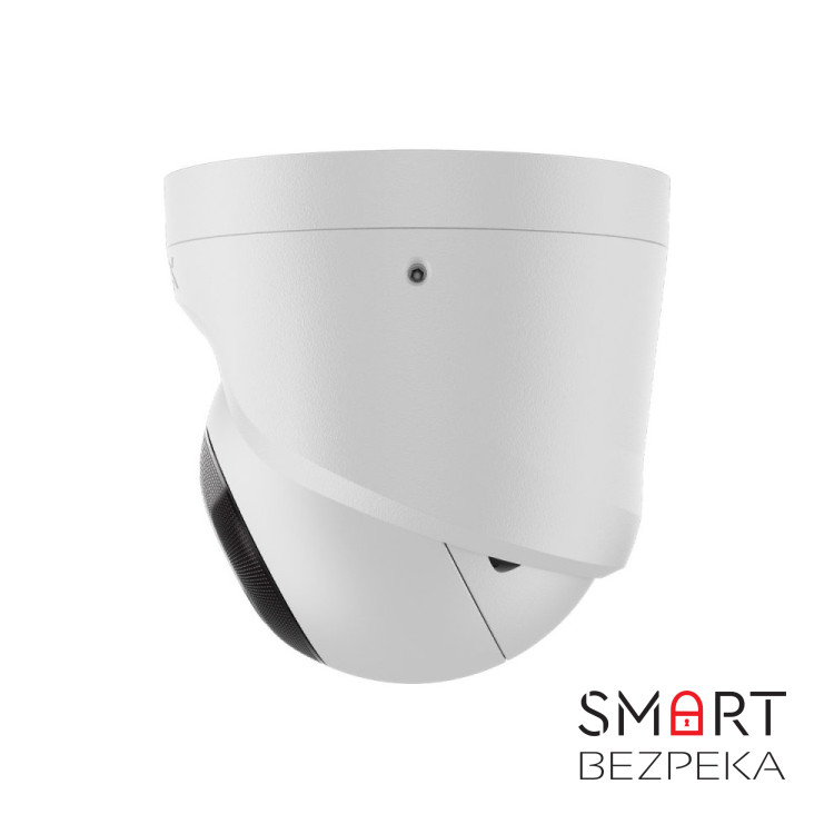 IP-видеокамера Ajax TurretCam (5 Мп/4 мм) white, проводная с разрешением 5 Мп и углом обзора до 85°