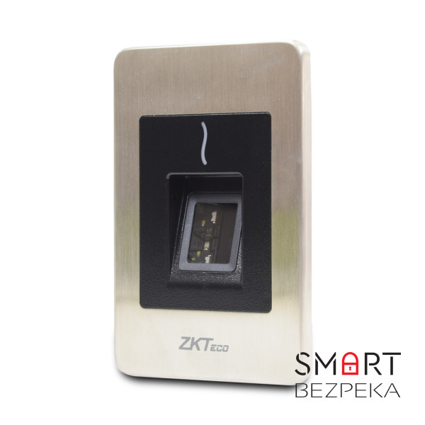 Біометричний зчитувач відбитків пальців вологозахищений ZKTeco FR1500(MF)-WP SILK ID врізний