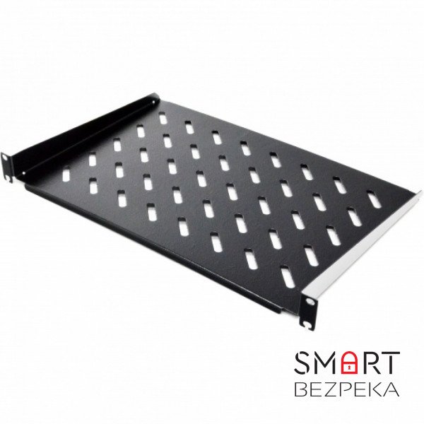 Полиця консольна CMS UA-SHC200B 19" 1U 200 мм чорна