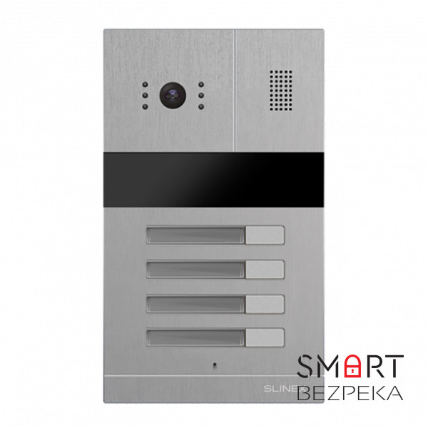 Відеопанель на 4 абоненти Slinex MA-04 зі зчитувачем EM-Marine/Mifare