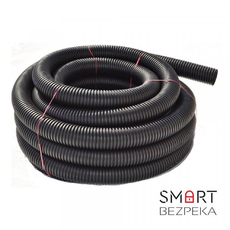 Гофротруба стандартна ДКС ПВД D 25 (50 м) чорна