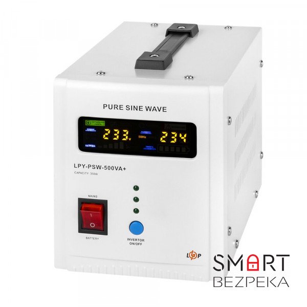Источник бесперебойного питания Logicpower LPY-PSW-500VA+ (350Вт) 12V 5A/10A линейно-интерактивный с правильной синусоидой