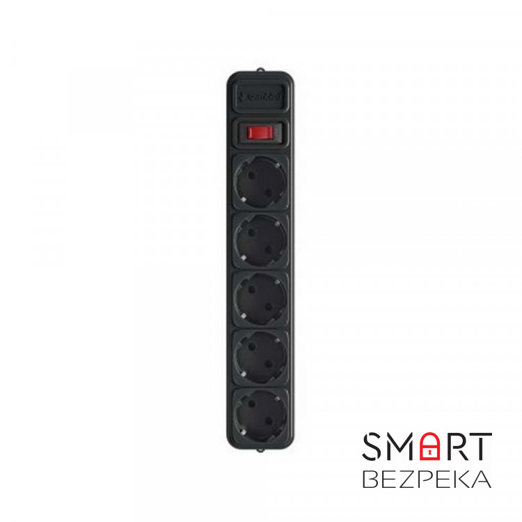Сетевой фильтр Maxxter SPM5-G-6B, 1.8 м кабель, 5 розеток