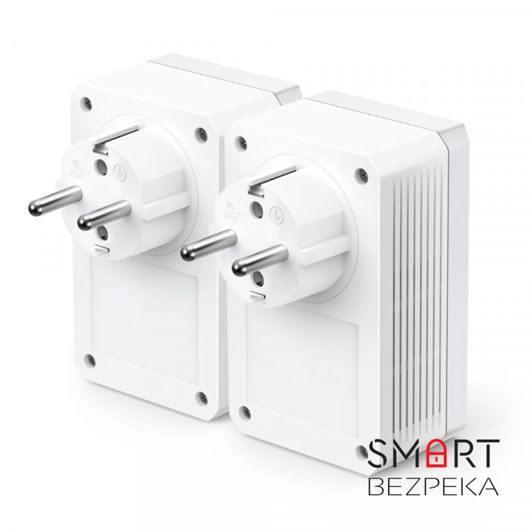 Комплект адаптерів TP-Link Powerline TL-PA7017P KIT із вбудованою розеткою