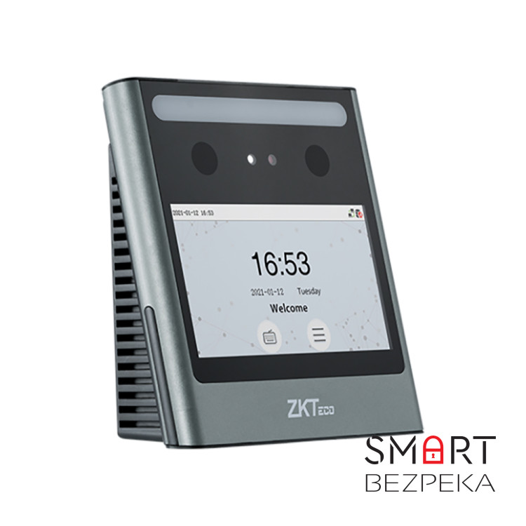 Біометричний термінал розпізнавання облич зі зчитувачем карт Mifare з Wi-Fi ZKTeco EFace10 Desktop