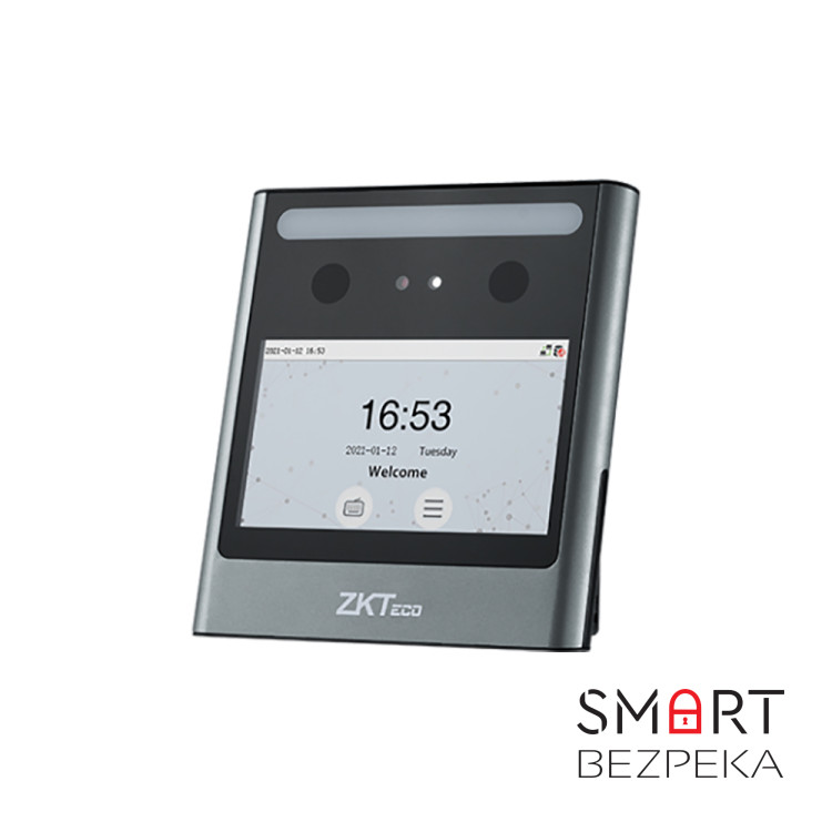 Биометрический терминал распознавания лиц со считывателем карт Mifare с Wi-Fi ZKTeco EFace10 Desktop