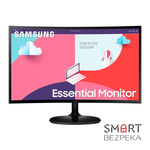 Mонитор 27" Samsung LS27C360 Curved VA Black (LS27C360EAIXCI)