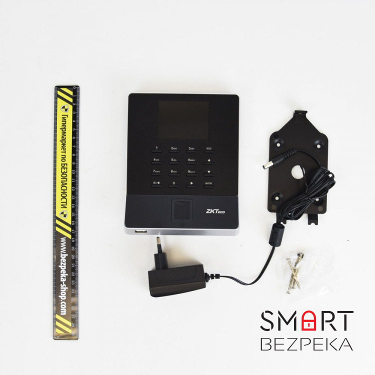 Биометрический терминал ZKTeco WL20 black со считывателем отпечатка пальца с Wi-Fi