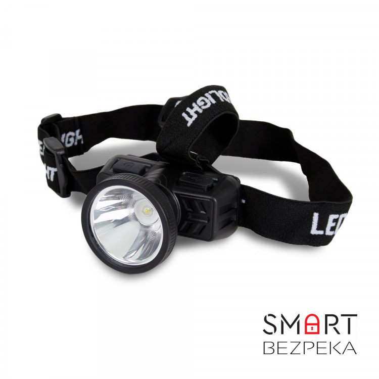 Налобний LED ліхтар SUPERFIRE HL51, що перезаряджається, з потужністю 2.5 Вт