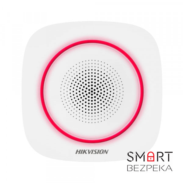 Бездротова внутрішня сирена Hikvision DS-PS1-I-WE-Red AX PRO