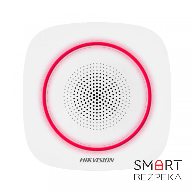 Беспроводная внутренняя сирена Hikvision DS-PS1-I-WE-Red AX PRO