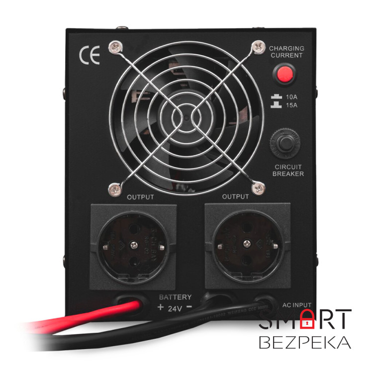 Джерело безперебійного живлення LogicPower LPY-PSW-1500VA+ (1050Вт) 10A/15A з правильною синусоїдою 24V