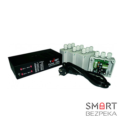 Комплект усилителей TWIST PWA-4-HDL   для четырехканальной передачи видеосигнала по витой паре