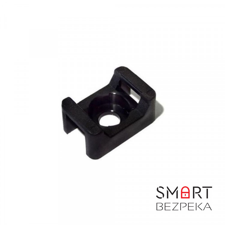 Майданчик для стяжки під дюбель 13 x 18 мм чорний (100шт)