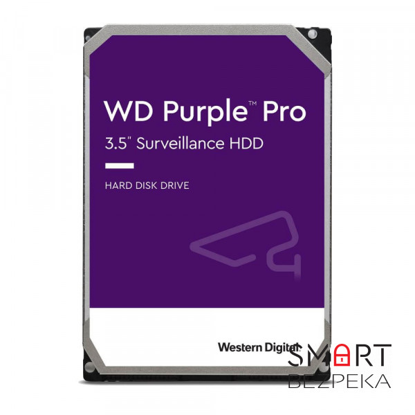 Жесткий диск 10TB Western Digital WD Purple Pro WD101PURP для видеонаблюдения с AI