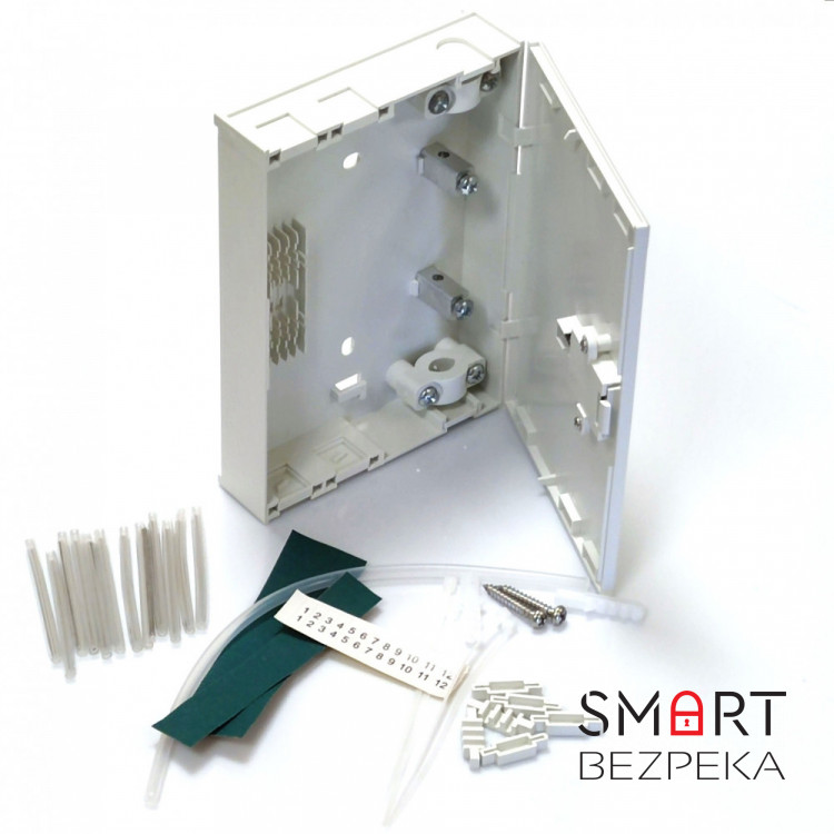 Абонентська розетка/бокс LW FTTH, для 4xSC simplex/ LC duplex прохідна