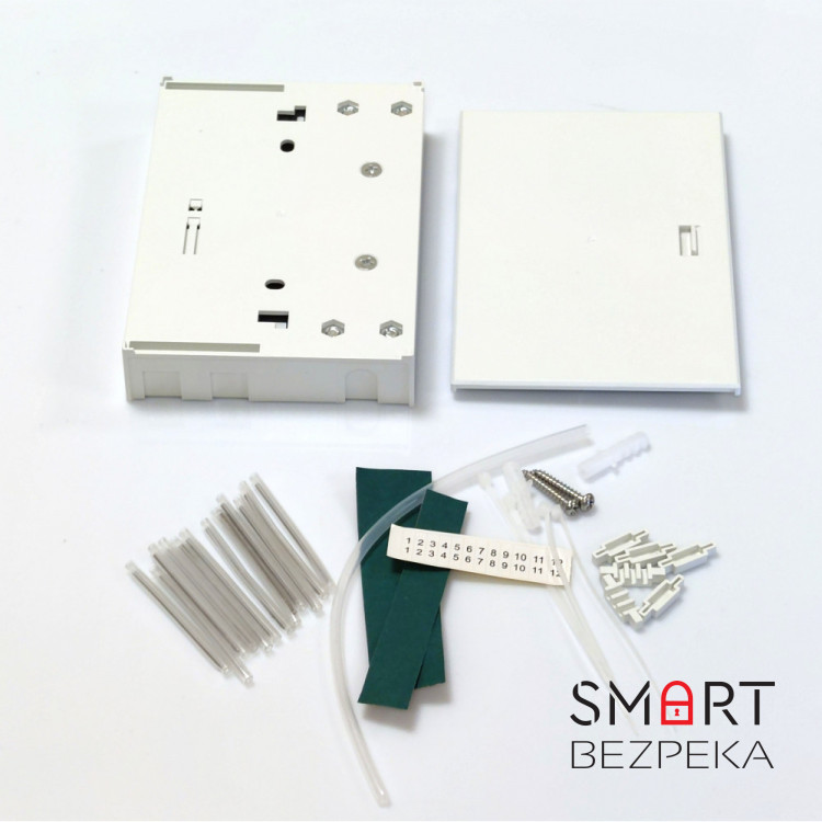 Абонентська розетка/бокс LW FTTH, для 4xSC simplex/ LC duplex прохідна