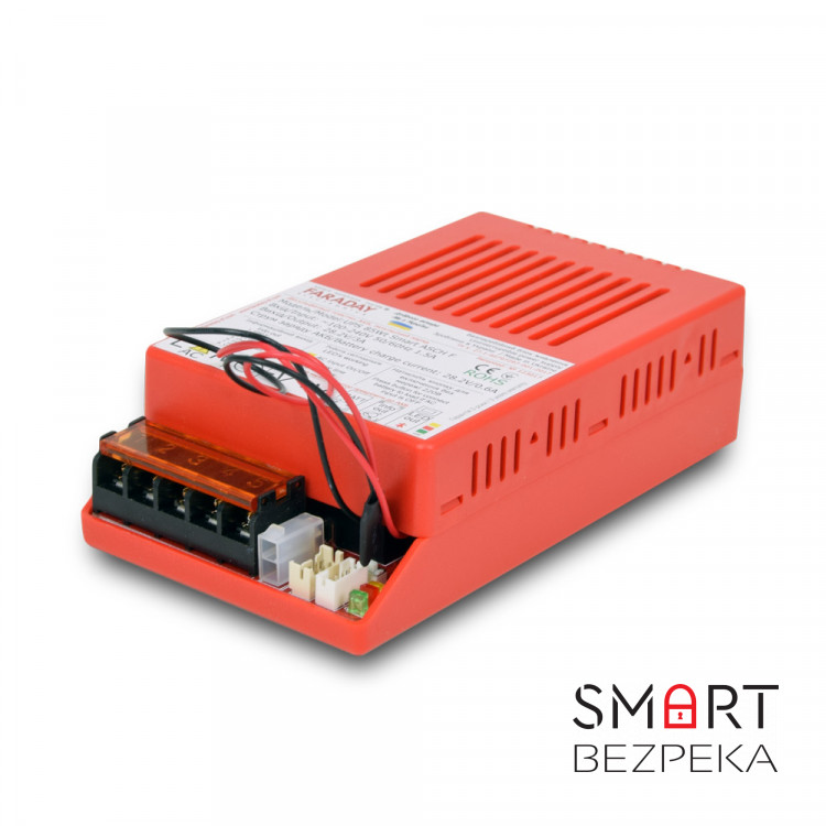 Безперебійний блок живлення Faraday Electronics БП UPS 85W Smart ASCH PL 24В під акумулятор 12-18А/г в пластиковому корпусі