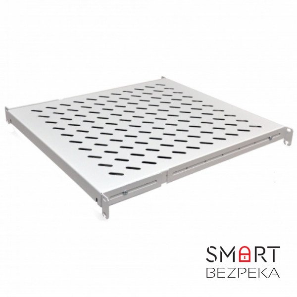 Полиця з чотирма точками кріплення CMS UA-SH4-500G 19" 1U 500 мм сіра
