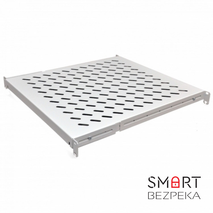 Полиця з чотирма точками кріплення CMS UA-SH4-500G 19" 1U 500 мм сіра