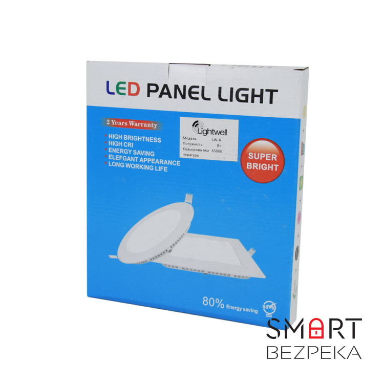 Светильник светодиодный LIGHTWELL LW-R-RCD-6 6 W круг встроенный