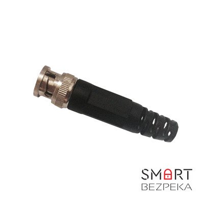 Разъем ATIS BNC-P прямой с пластиковым колпачком под винт