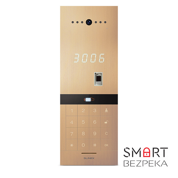 Вызывная видеопанель Slinex Sitara Bio (gold) для IP-домофонов