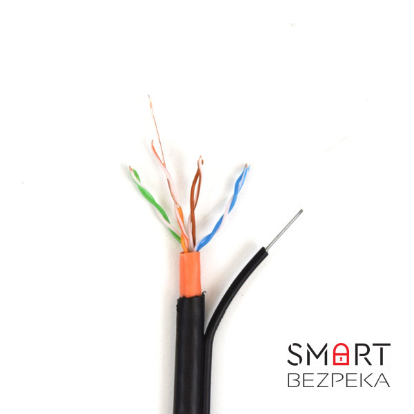 UTP 4*2*0.5-CU PVC-PE MP кат.5е (UTP медь наружный с несущей проволокой) бухта 305м
