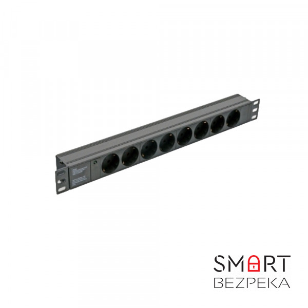 Мережевий фільтр Kingda KD-GER(16)N1008WKPB19A-C14 8 розеток 19"