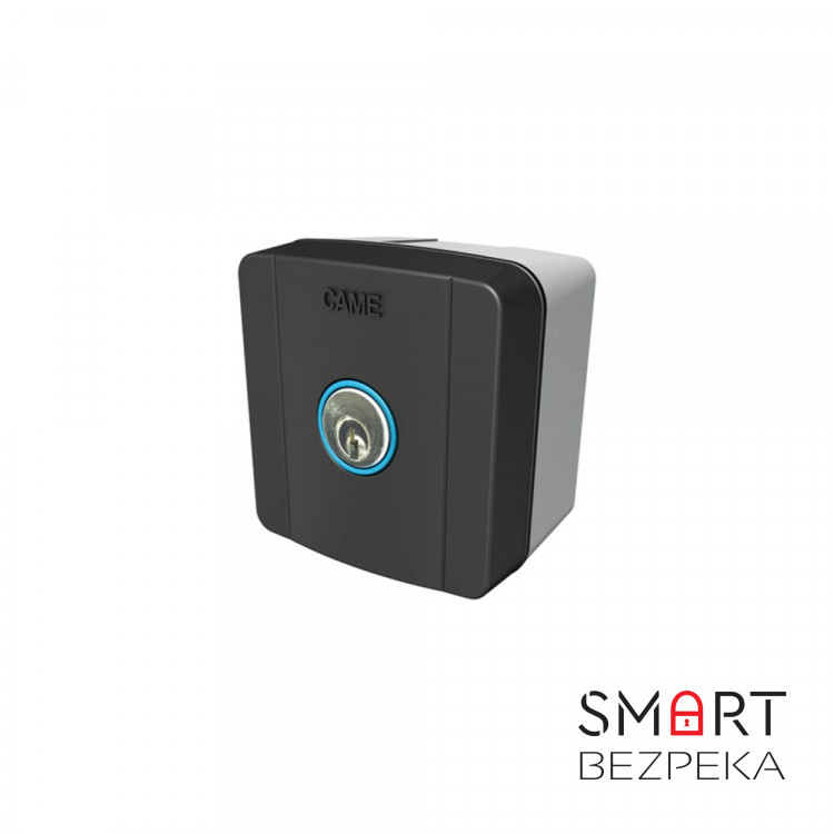Накладна кнопка-ключ з підсвічуванням Came SELC1FDG для воріт і шлагбаумів