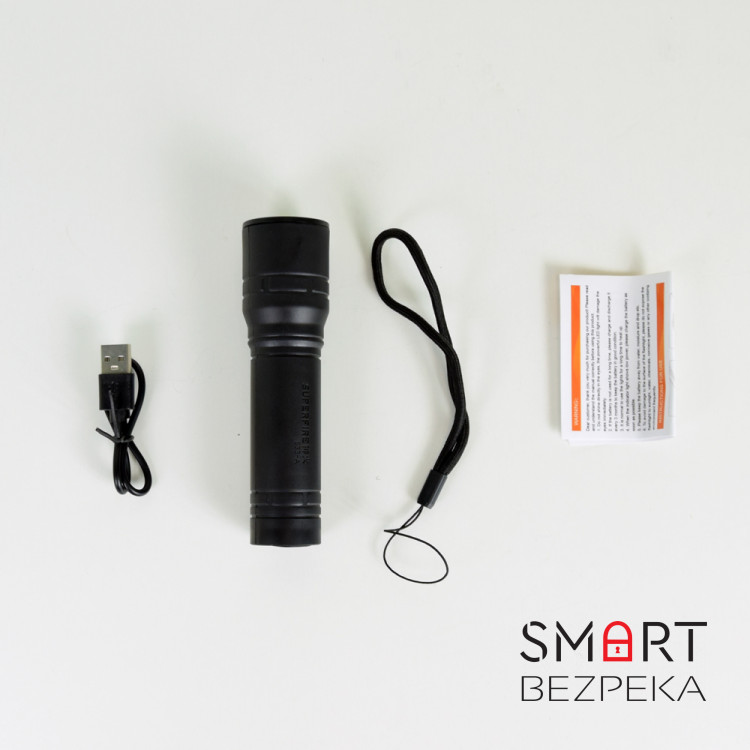 Ручний ліхтарик SUPERFIRE S33-A, що перезаряджається, з потужністю 2.5 Вт