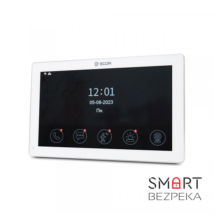 Видеодомофон 10" BCOM BD-1070FHD/T White с поддержкой Tuya Smart