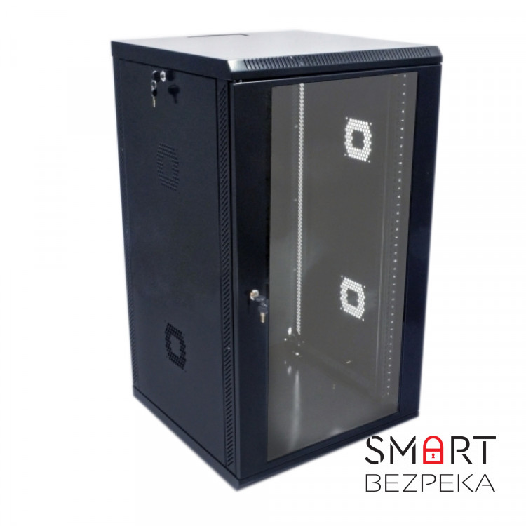 Шафа серверна CMS 21U 600 х 800 х 1040 UA-MGSWA218B для мережевого обладнання