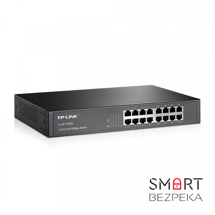 Коммутатор TP-Link TL-SF1016DS 16-портовый неуправляемый