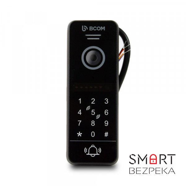 Видеопанель BCOM BT-400HD-AC Black со встроенной клавиатурой и считывателем Mifare